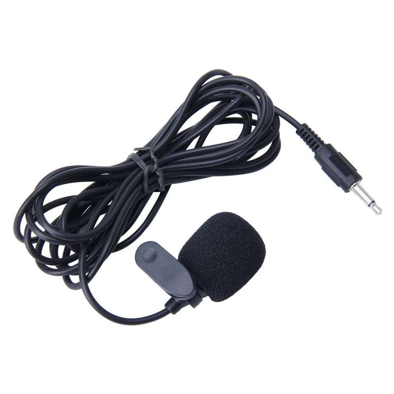 Car Audio Microphone 3.5mm Jack Plug Mic Stereo Mini Wired External Clip Microphone Player for Au...