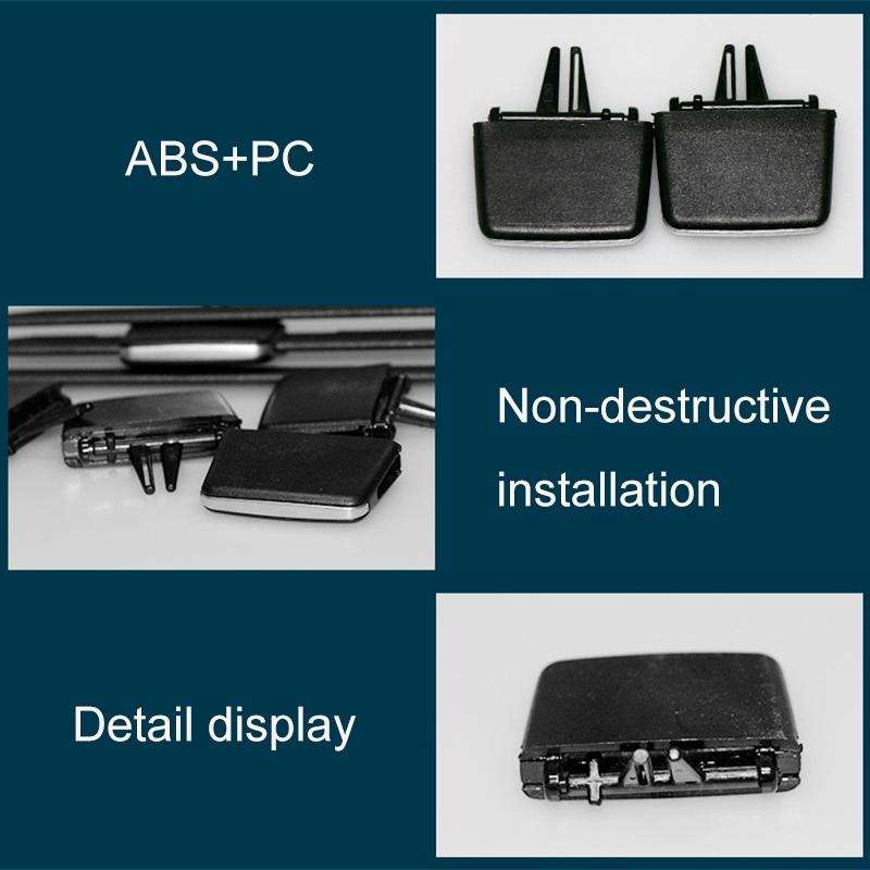 Car Front Air Conditioning Exhaust Switch Paddle Air Conditioning Leaf Clip for BMW 3 Series E90,...