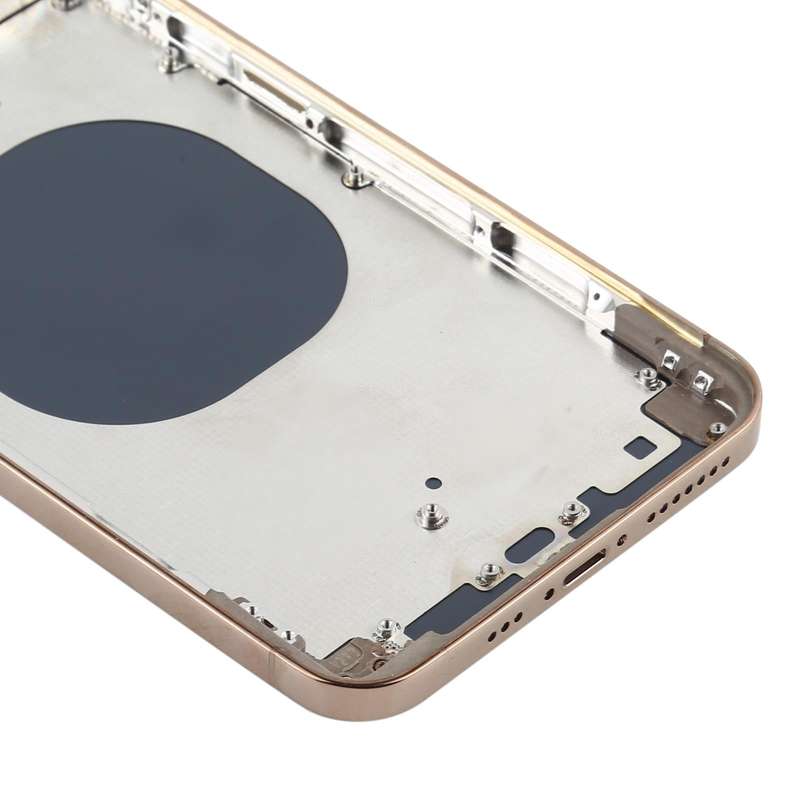 Back Housing Cover with Appearance Imitation of iP12 Pro Max for iPhone XS Max(Gold)