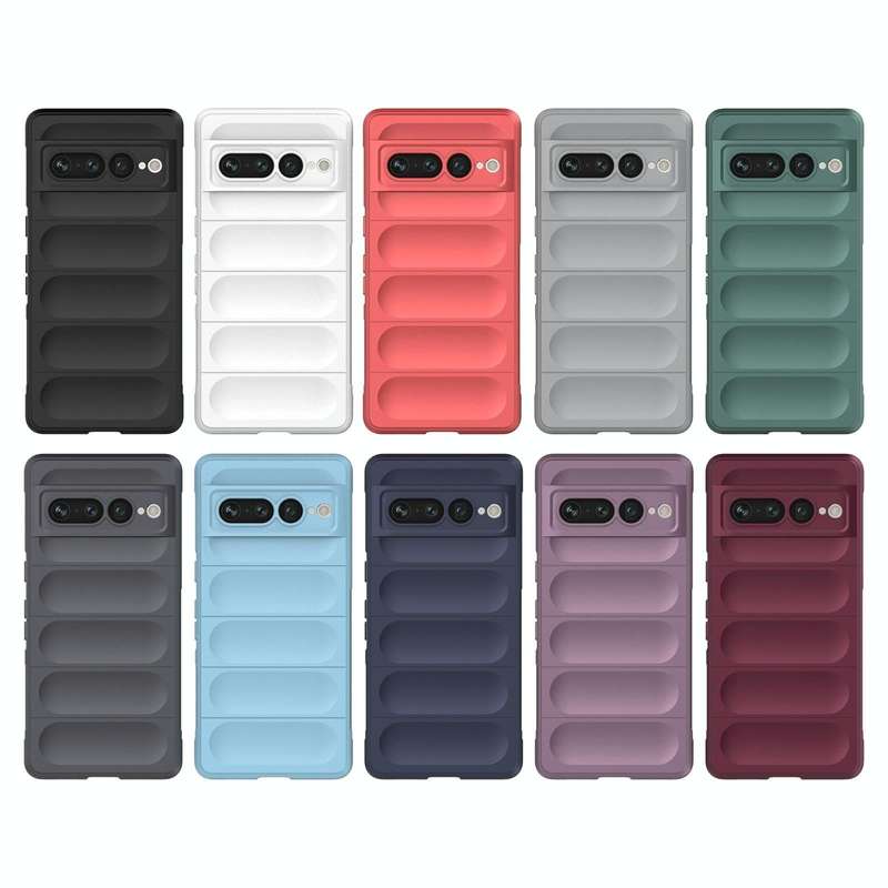 For Google Pixel 7 Pro Magic Shield TPU + Flannel Phone Case(White)