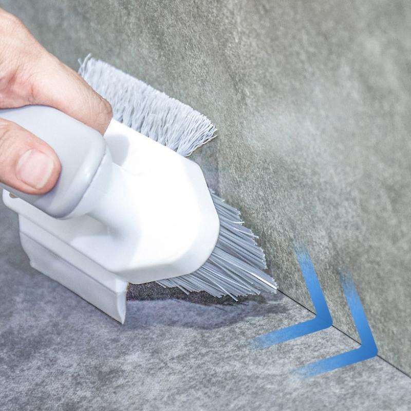 Bathroom Floor Corner Crevice Cleaning Brush(Yellow Green)