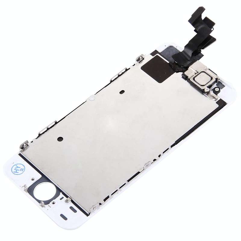 10 PCS TFT LCD Screen for iPhone 5S  Digitizer Full Assembly with Front Camera (White)