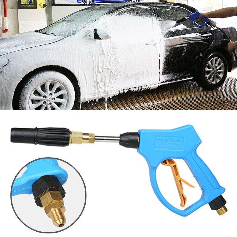 High Pressure Long Fixed Foam Gun for Self-service Car Washing Machine, Outer Wire: 14 x 1.5