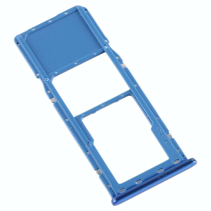 For Galaxy A7 (2018) / A750F SIM Card Tray + Micro SD Card Tray (Blue)