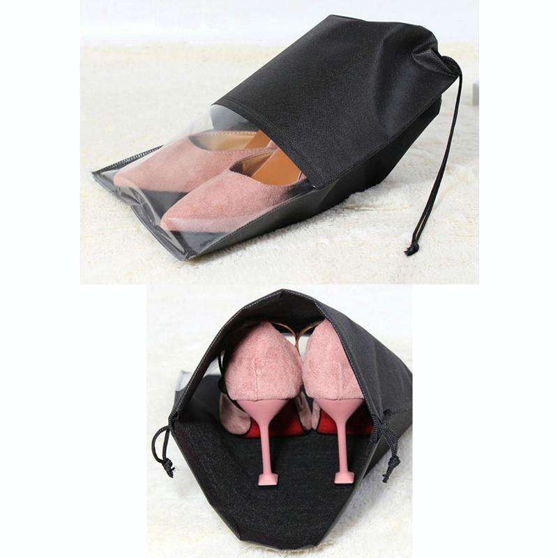 10 PCS Waterproof Shoes Storage Bag Pouch Portable Travel Organizer Drawstring Bag Cover Non-Wove...