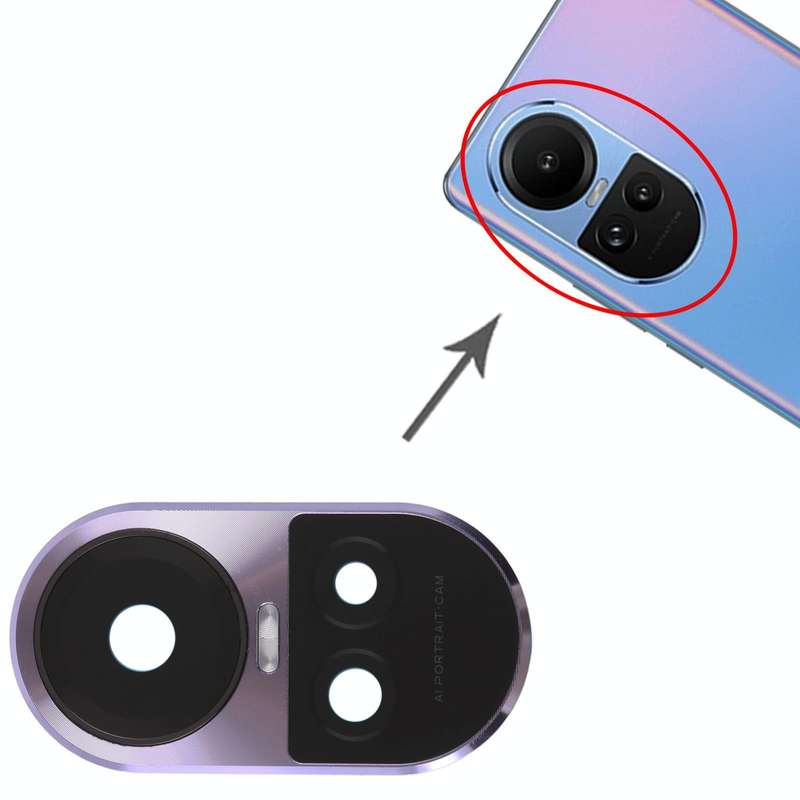 For OPPO Reno10 Pro Global Original Camera Lens Cover (Purple)