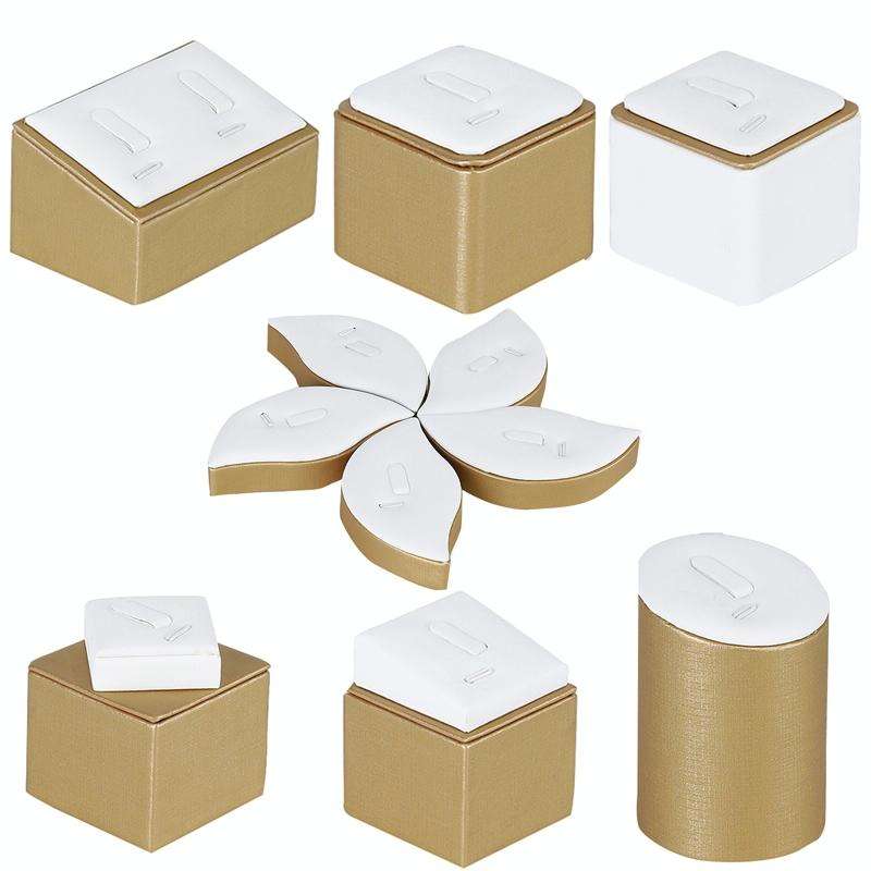 5x5x5.5cm Ring Display Stand Jewelry Display Microfiber Jewelry Props Display Rack