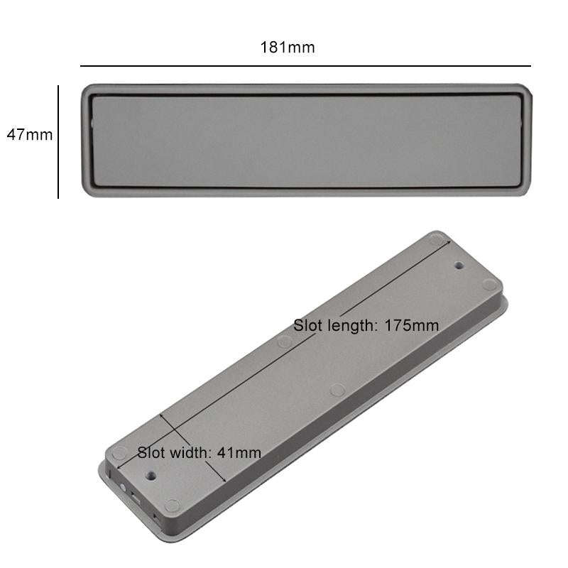 Simple Wardrobe Slotted Scrub Handle Concealed Recessed Drawer Invisible Handle, Hole Distance160...