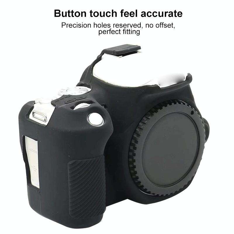 For Canon EOS 250D Soft Silicone Protective Case (Blue)
