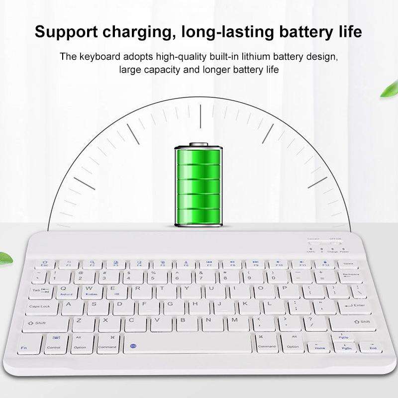 YS-001 9.7-10.1 Inch Tablets Phones Universal Mini Wireless Bluetooth Keyboard, Style:with Blueto...