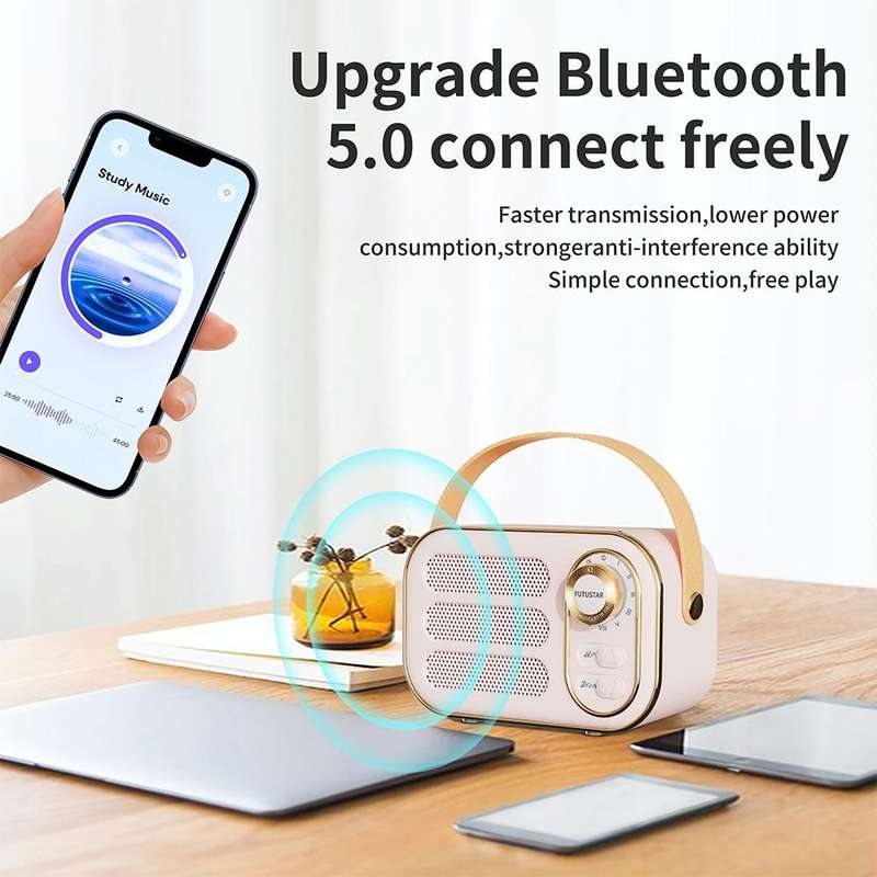 DW13 Portable HIFI Mini Retro Wireless Bluetooth Speaker(Green)