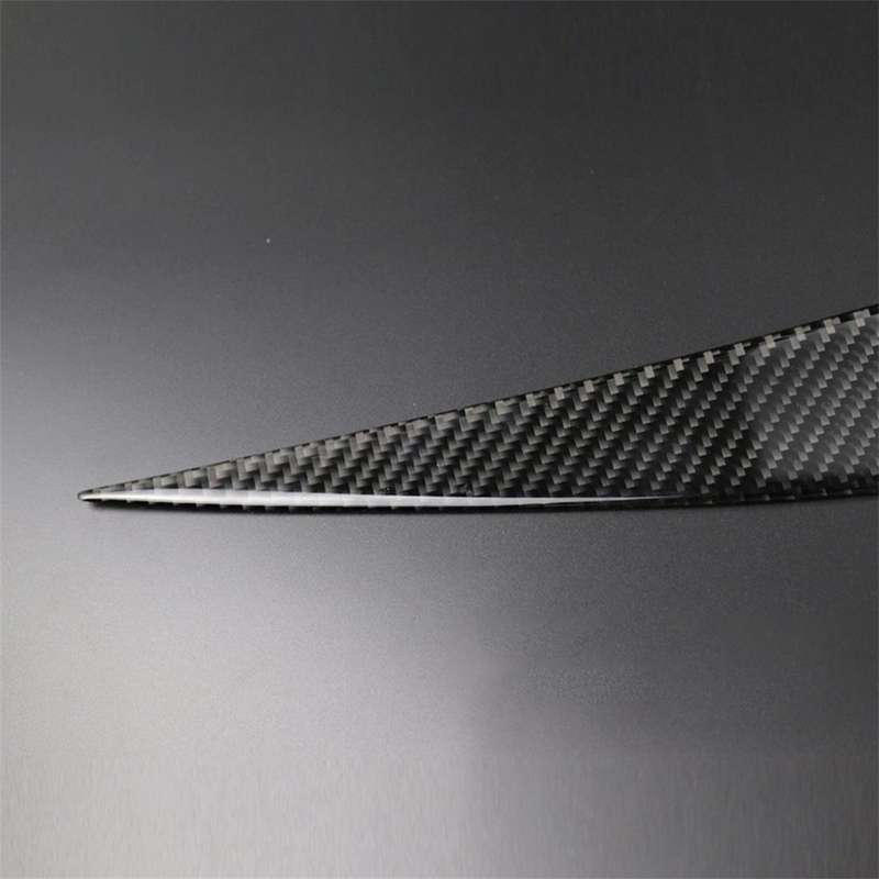 1 Pairs Carbon Fiber Car Lamp Eyebrow Decorative Sticker for BMW E90 / 318i / 320i / 325i 2005-20...