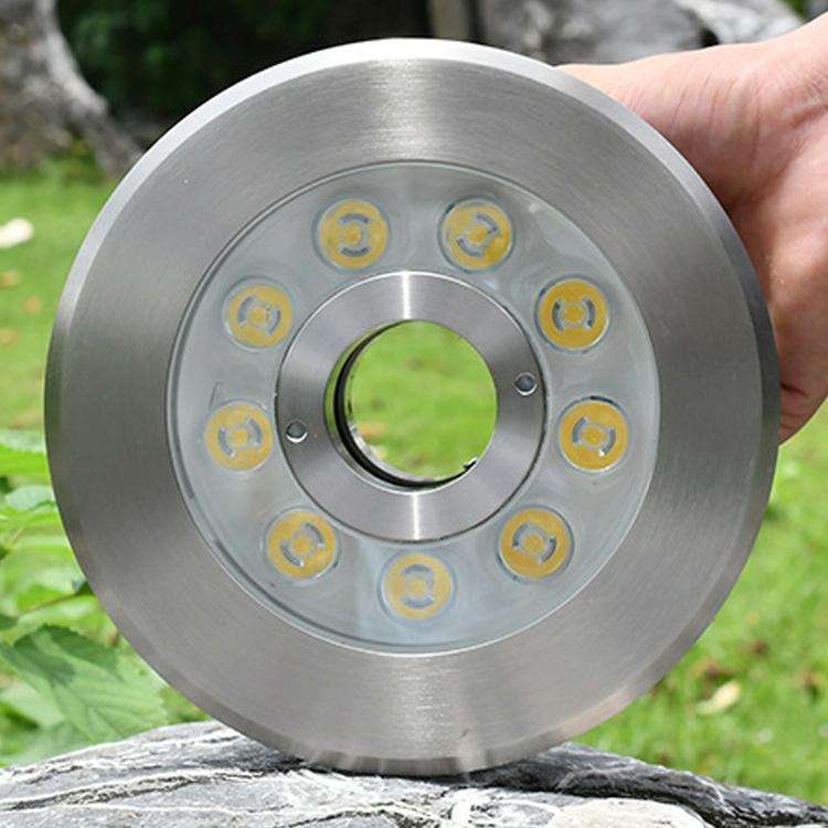 18W Landscape Ring LED Stainless Steel Underwater Fountain Light(Warm Light)