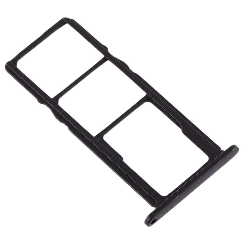 SIM Card Tray + SIM Card Tray + Micro SD Card Tray for Nokia 3.2 TA-1156 TA-1159 TA-1164 (Black)