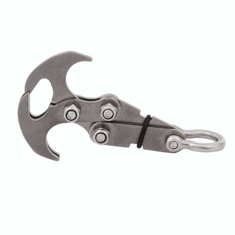 T-type Outdoor Rock Climbing Multi-function Stainless Steel Gravity Grapple, Size: 8.5 x 4.5cm