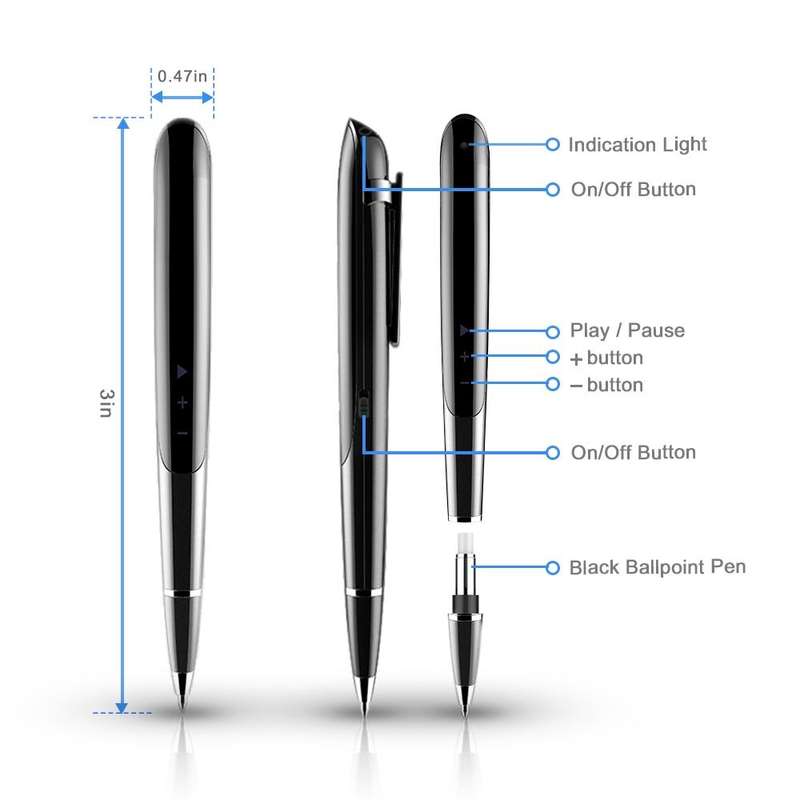 Q9 AI Intelligent High-definition Noise Reduction Conference Recording Pen Voice Control Recorder...
