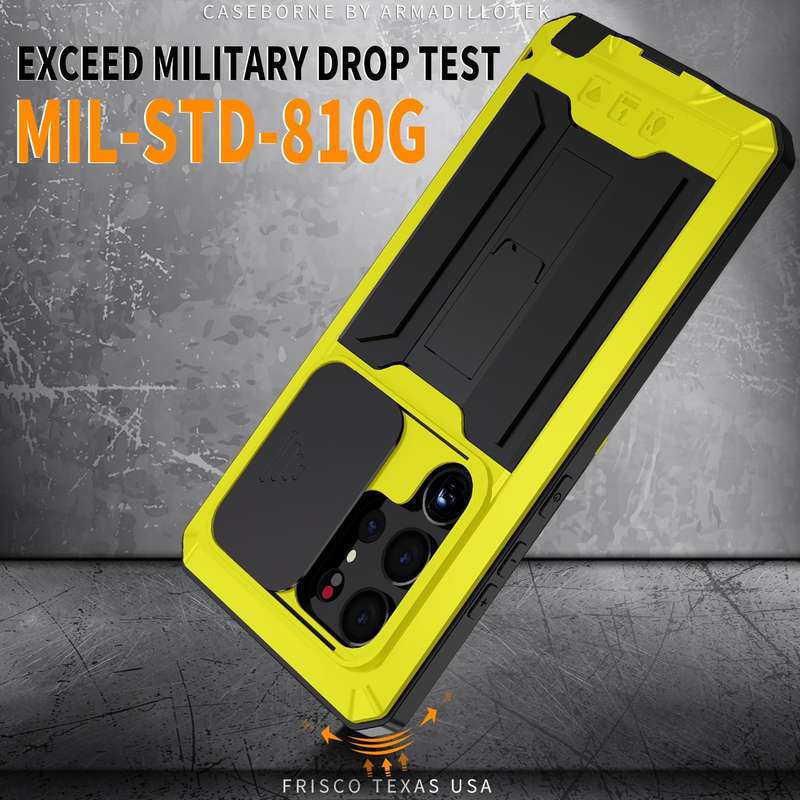 For Samsung Galaxy S23 Ultra 5G R-JUST Sliding Camera Design Life Waterproof Dustproof Shockproof...