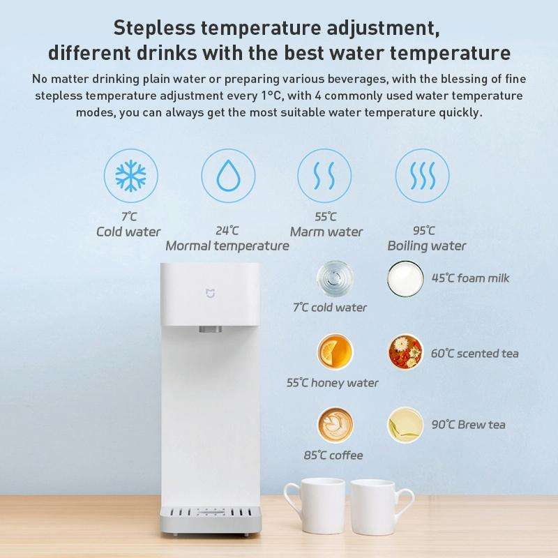 Original Xiaomi Smart 3s Instant Heating Water Dispenser 3L, CN Plug (White)