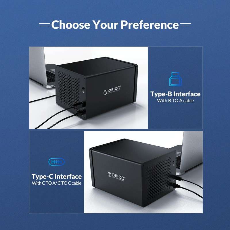 ORICO NS800U3 3.5 inch 8 Bay USB 3.0 Hard Drive Enclosure (Black)