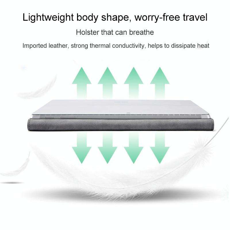 For Microsoft Surface Pro 7 / 7+ South African Sheepskin Magnetic Horizontal Flip Leather Case wi...