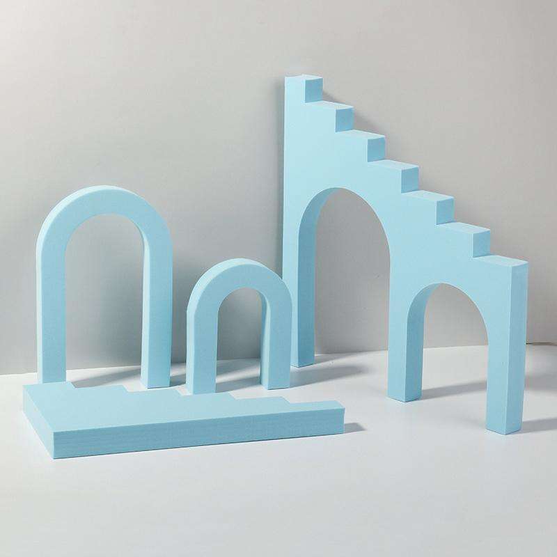 Ladder Combo Kits Geometric Cube Solid Color Photography Photo Background Table Shooting Foam Pro...