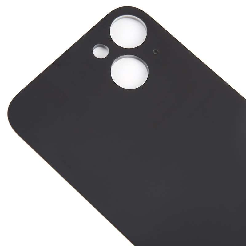 For iPhone 15 Plus Glass Battery Back Cover(Black)