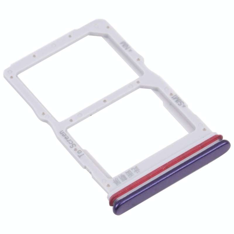 SIM Card Tray + NM Card Tray for Huawei nova 7 SE 5G Youth(Purple)