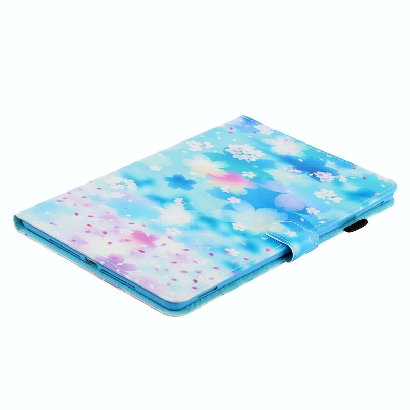 For Lenovo Tab M10 3rd Gen Coloured Drawing Smart Leather Tablet Case(Petal Rain)