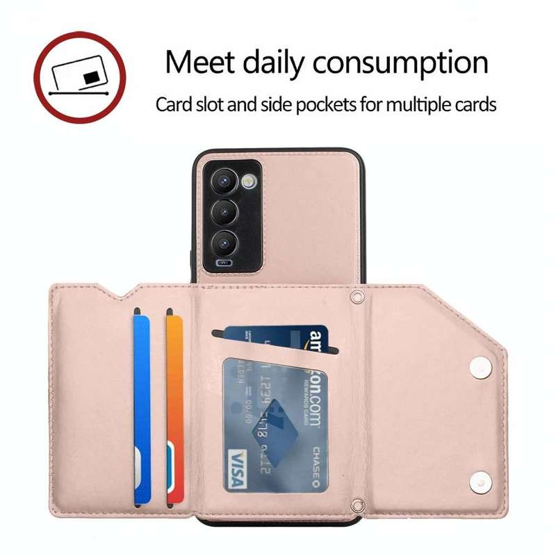 For Tecno Camon 18 Skin Feel PU + TPU + PC Phone Case(Rose Gold)