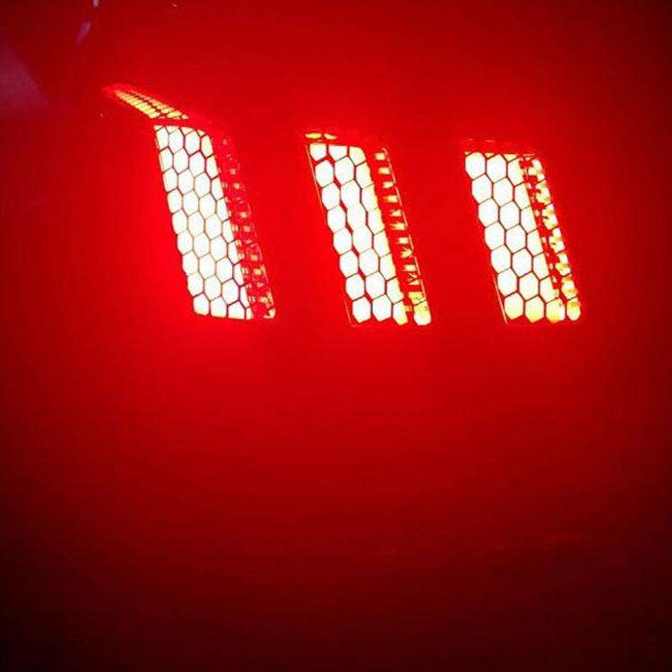5 PCS Car Honeycomb Tail Lamp Film Universal Personality Modified Light Film Sticker(Carbon Fiber...