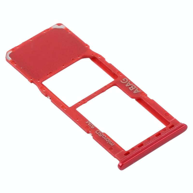 For Samsung Galaxy A21s SIM Card Tray + Micro SD Card Tray (Red)