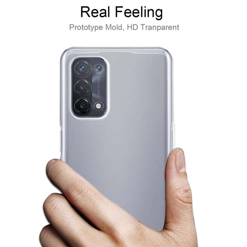 For OPPO A74 5G 0.75mm Ultra-thin Transparent TPU Soft Protective Case