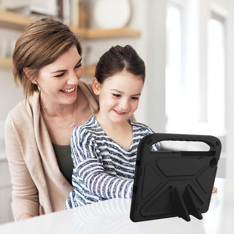 For Lenovo Tab M10 Plus 10.6 3rd Gen 2022 Handle EVA Shockproof Tablet Case with Holder(Black)