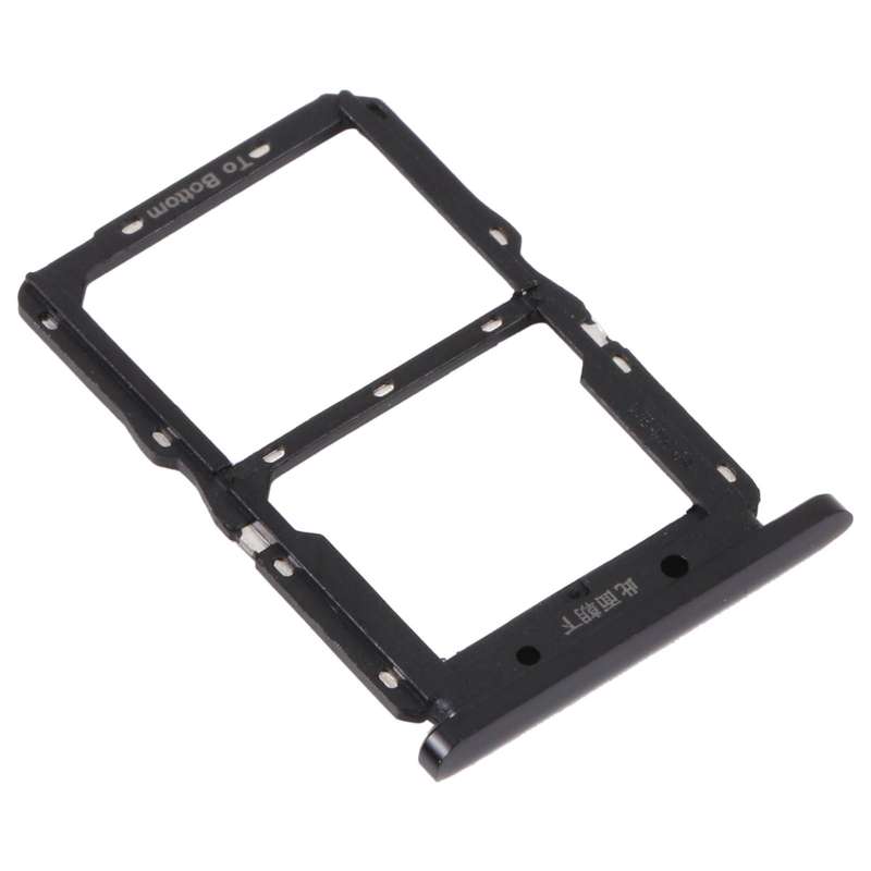 SIM Card Tray + NM Card Tray for Huawei Nova 5 Pro (Black)
