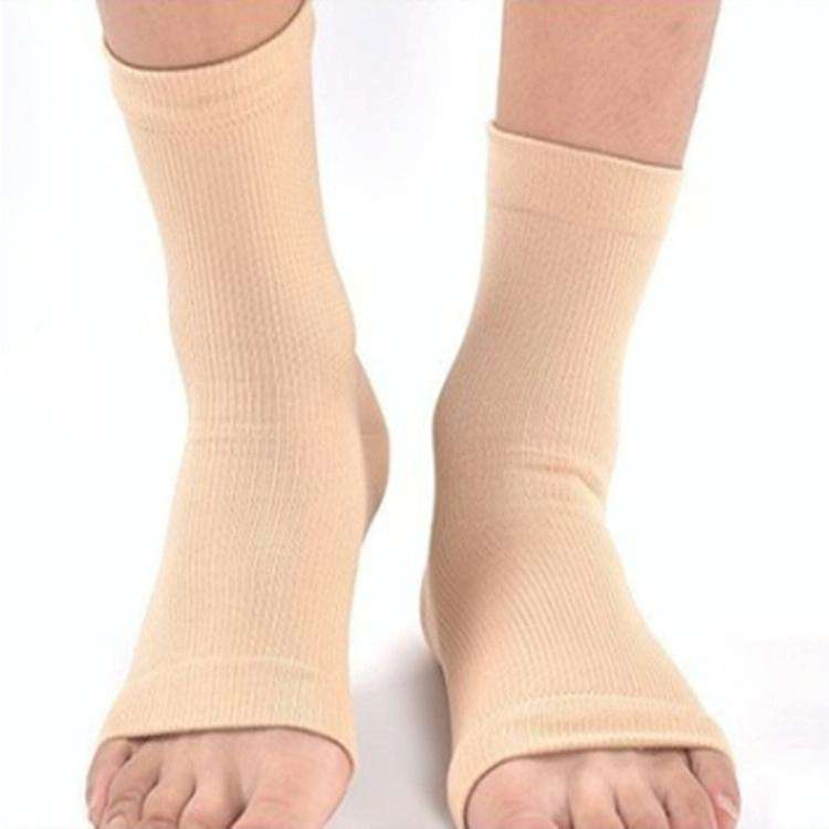 Foot Anti Fatigue Compression Foot Sleeve for Man and Women, Size:L/XL(Pure Skin Color)