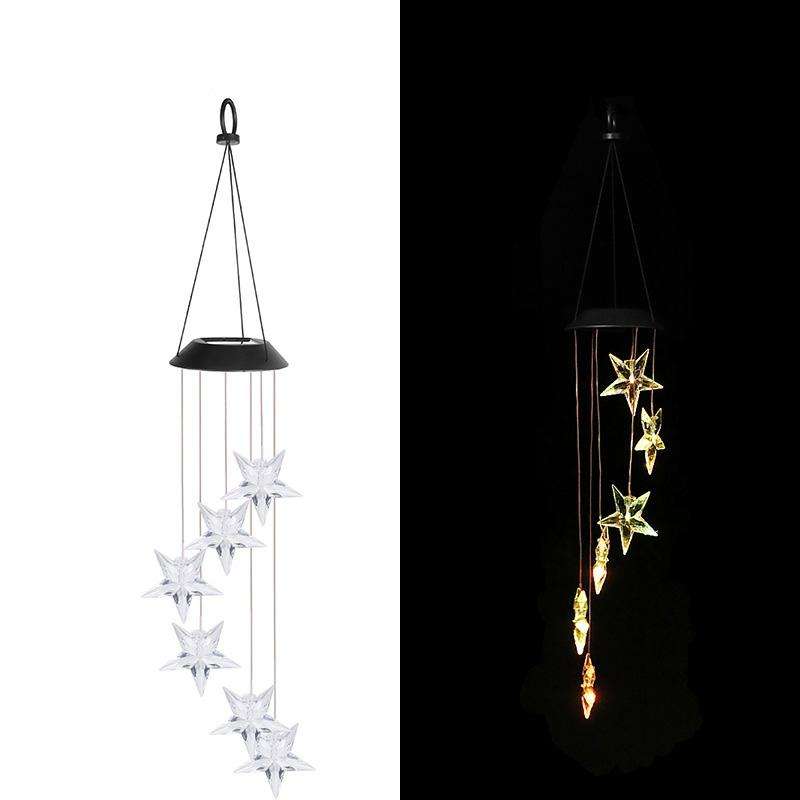 Solar Christmas Wind Chime Lights Outdoor Waterproof Colorful Decoration(D-008)