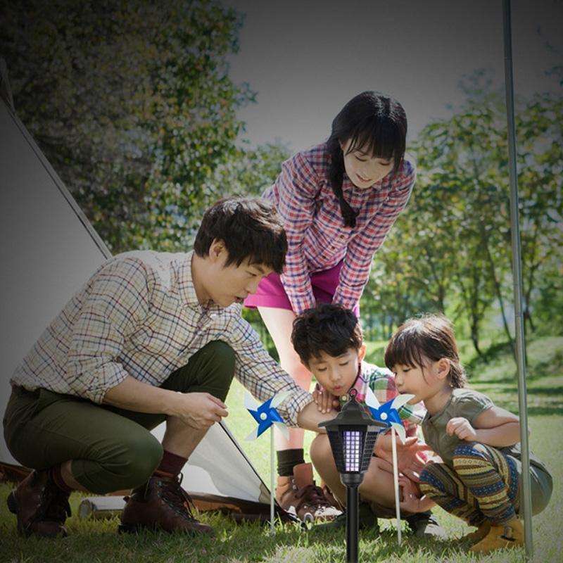 3 LED Solar Outdoor Waterproof Hexagon Mosquito Killer Light, Style: Floor Type