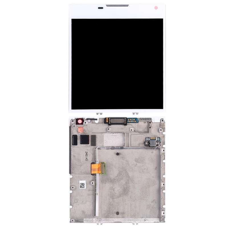 Original LCD Screen for BlackBerry Passport Q30 Digitizer Full Assembly with Frame(White)