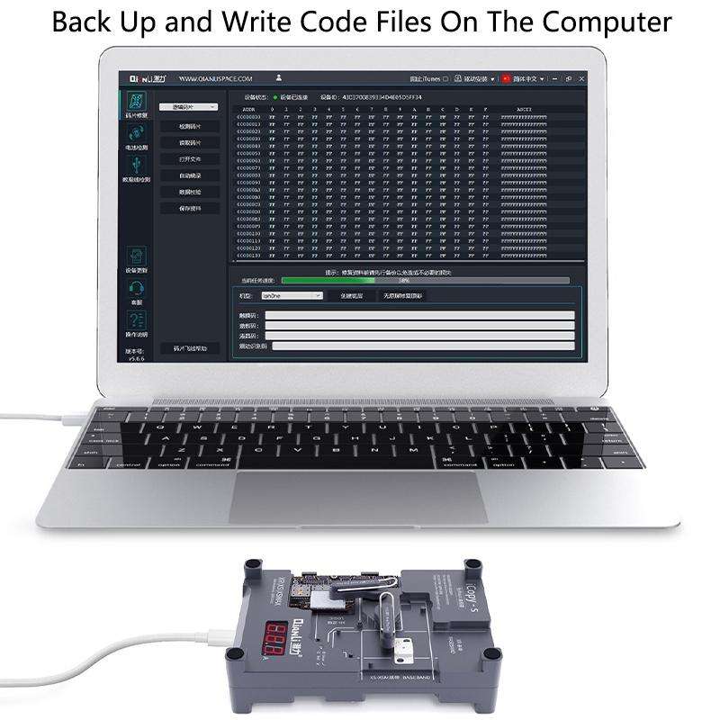 Qianli iCopy-S Double Sided Chip Test Stand 4 in1 Logic Baseband EEPROM Chip Non-removal For iPho...