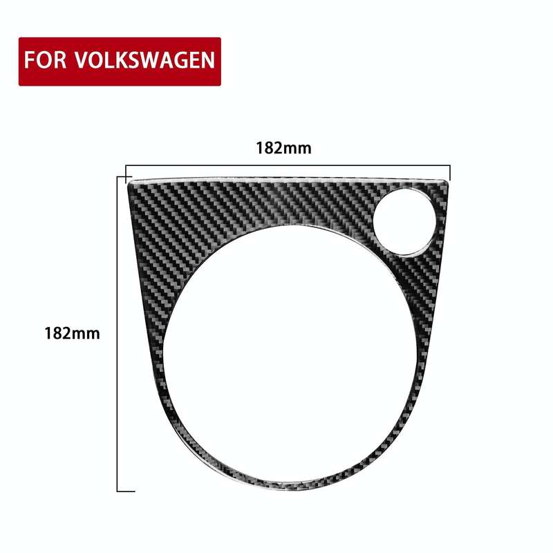 Car Carbon Fiber Gear Panel Frame A Decorative Sticker for Volkswagen Beetle 2012-2019, Left and ...
