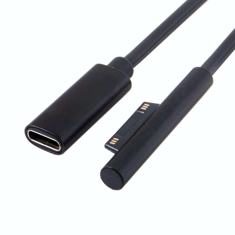 Type-C / USB-C Mother Rotary Seeder Tablet Power Charging Cable For Microsoft Surface Pro 5 / 6, ...