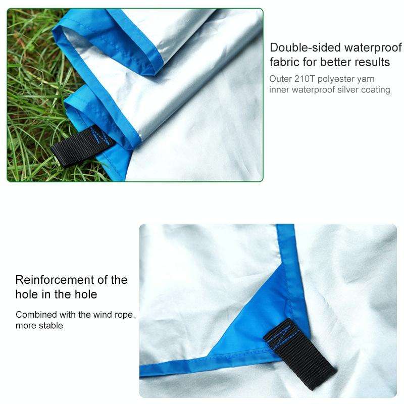 Multi-function Outdoor Waterproof Sunscreen Beach Awning Tent Sun Shelter Pergola (Army Green)