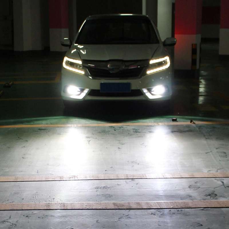 2 PCS Super Bright H16(EU) DC 12V 5W 350LM Auto Car Fog Light with 16 SMD-3030 LED Bulbs Lamp, Wh...