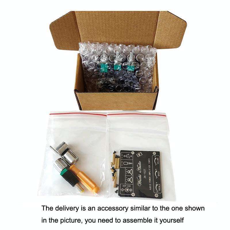 ZK-302 Mini Bluetooth 5.1 Receiving Audio Module With Power Amplifier Digital D Stereo Dual Channel