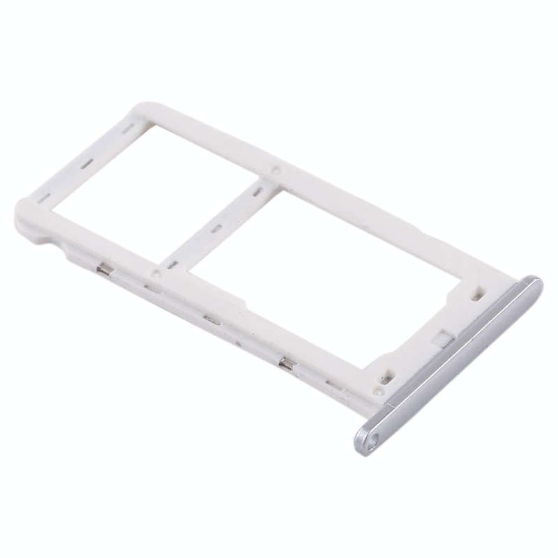 SIM Card Tray + SIM Card Tray / Micro SD Card for Huawei Enjoy 7 (Silver)