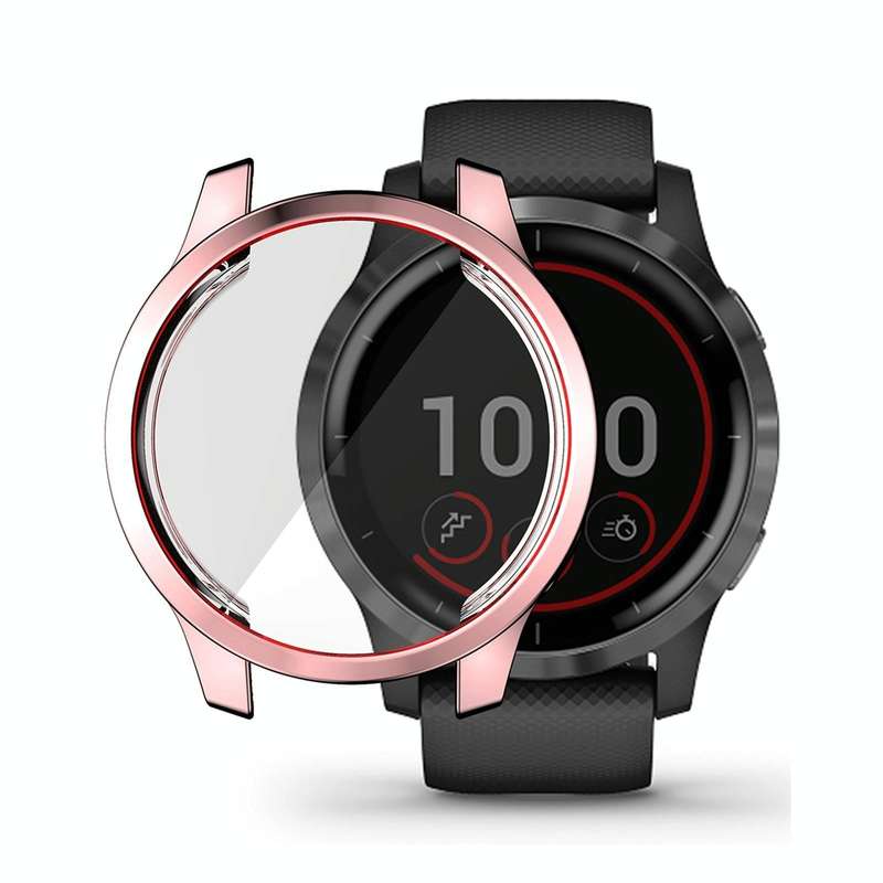 For Garmin Venu 2 45mm / Vivoactive 4 45mm ENKAY Hat-Prince Full Coverage Electroplate TPU Soft C...