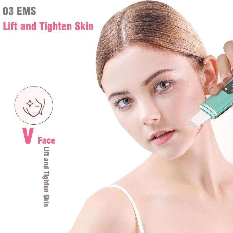 Ultrasonic Shoveling Machine Blackhead Beauty Instrument Iontophoresis Pore Cleaning Instrument(W...