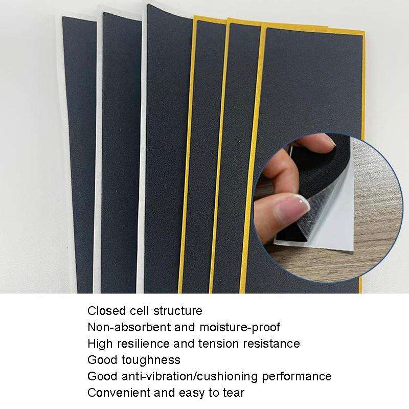 20pcs Finger Skateboard Anti-slip Sticker Sponge Pad, Size: 35x98mm(Black)