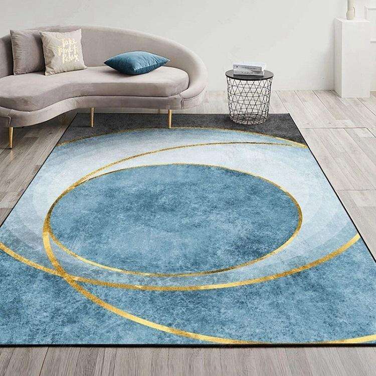 Modern Abstract Geometric Living Room Rug Coffee Table Cushion, Size: 120x160cm(20)