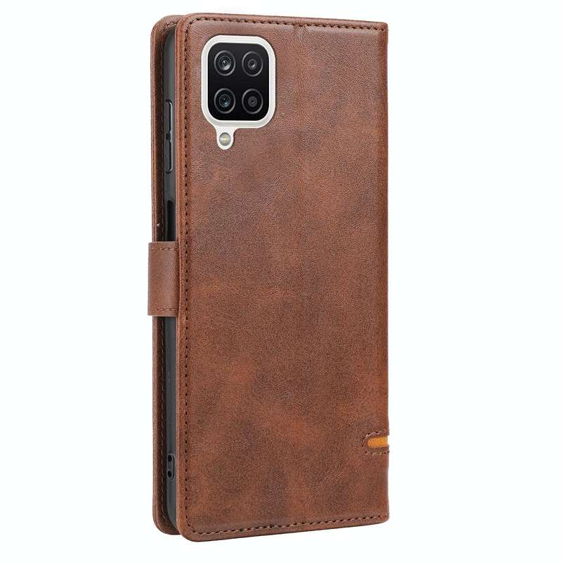 For Samsung Galaxy A12 5G / 4G Classic Wallet Flip Leather Phone Case(Brown)